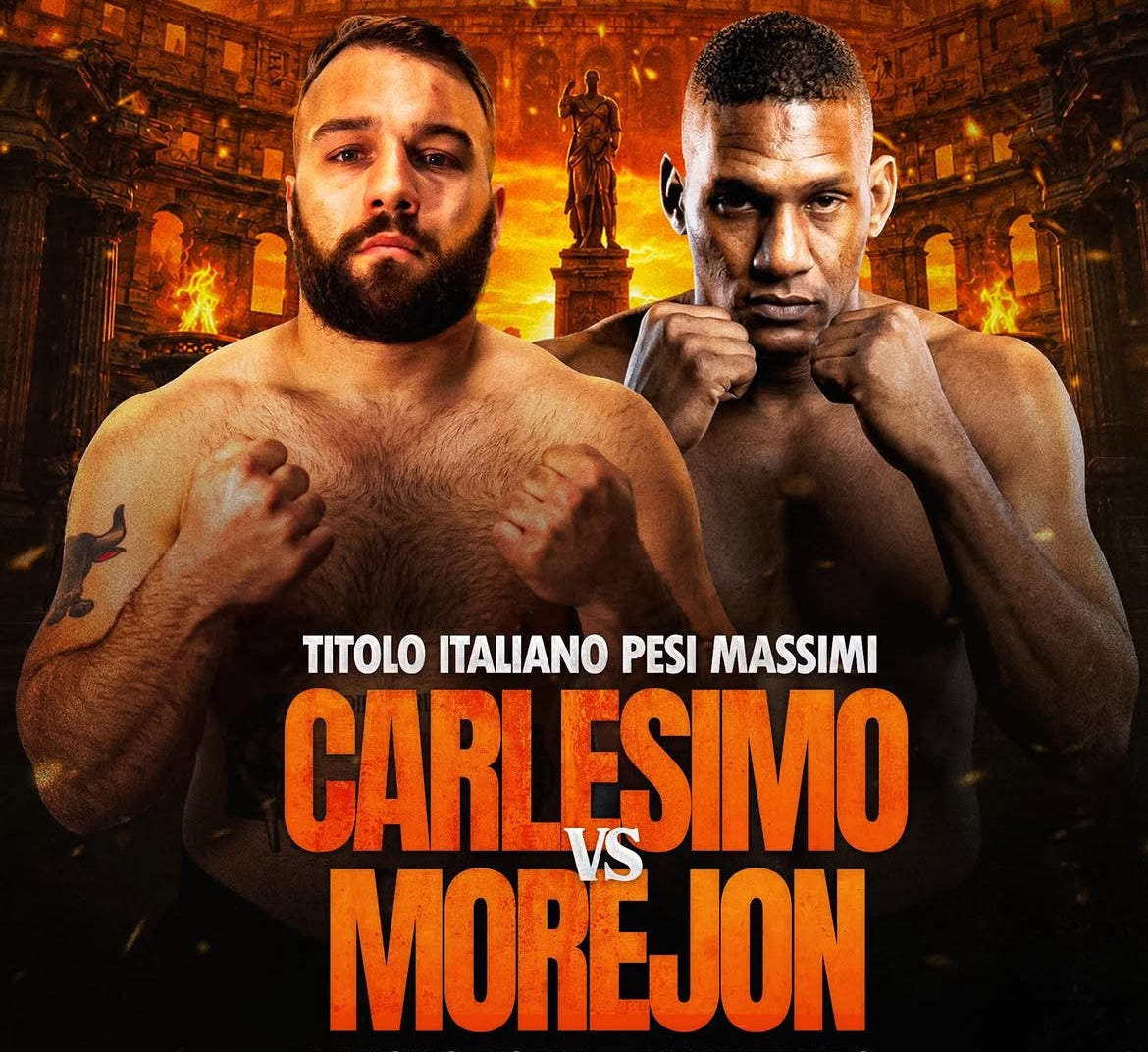 CARLESIMO VS MOREJON - TITOLO ITALIANO PESI MASSIMI