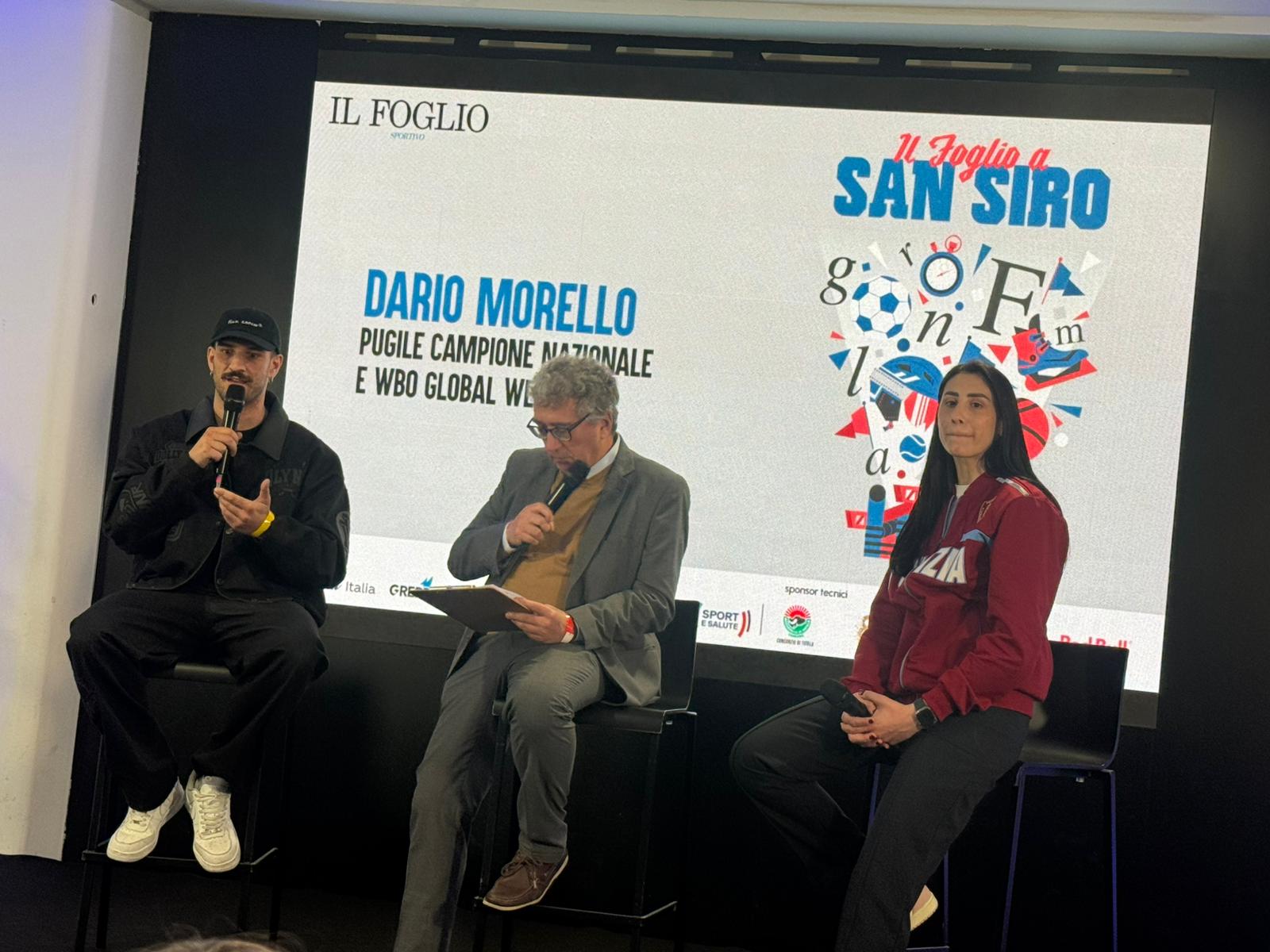 Morello ospite della festa dello sport del Foglio Sportivo