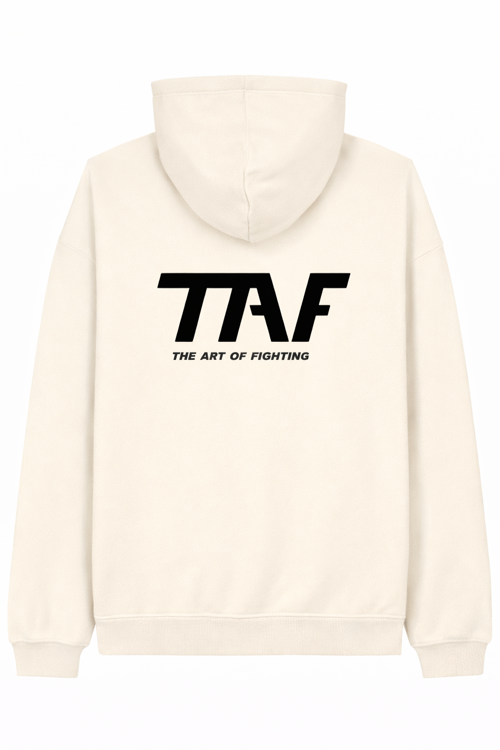 FELPA TAF OVERSIZE CAPPUCCIO - CREMA